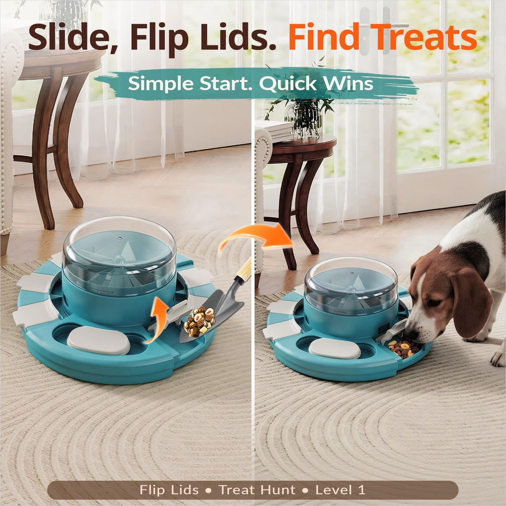 KADTC puzzle toy level 2 center in action distributing treats for advanced solving