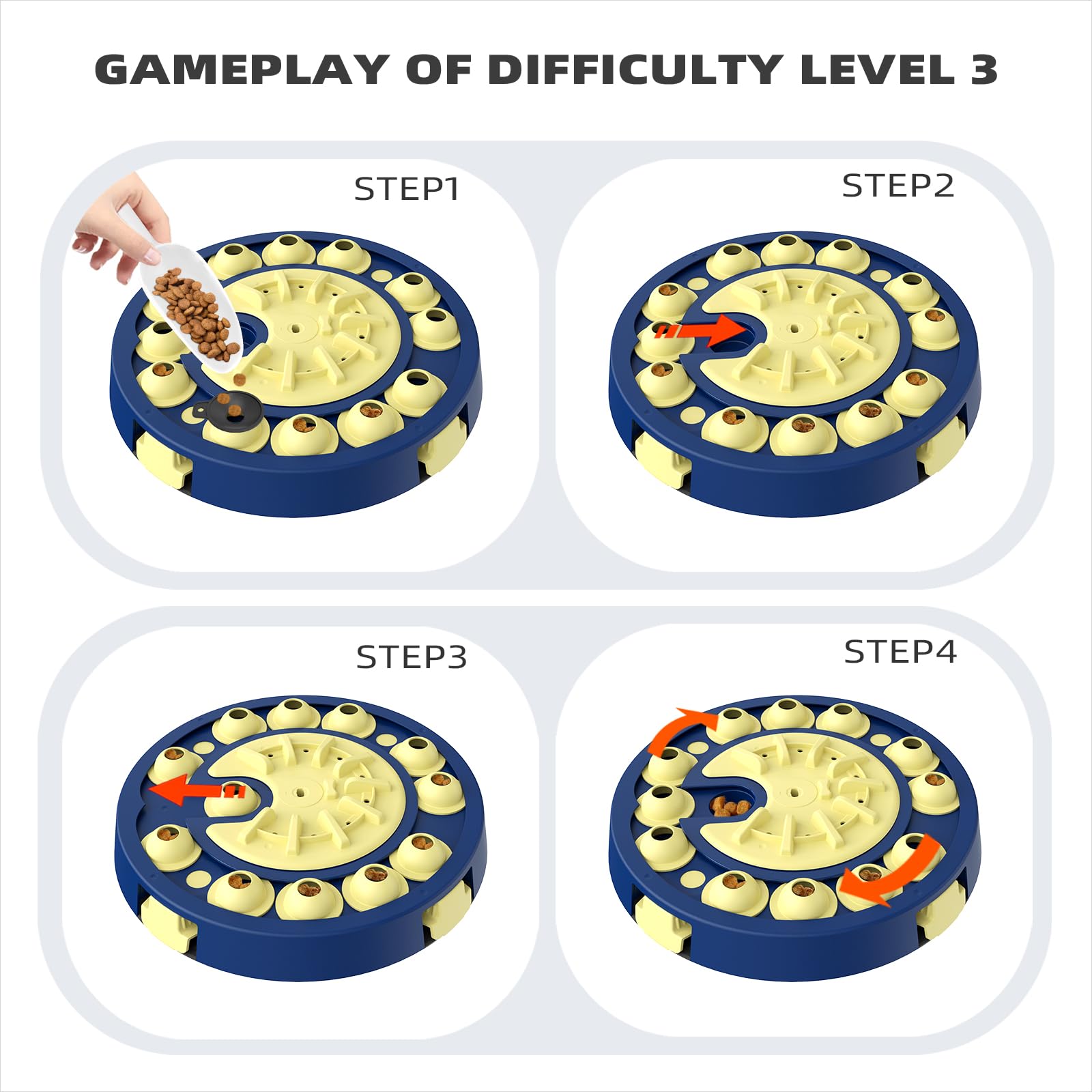 KADTC puzzle toy doubles as a slow-feeder, turning meals into a brainy challenge.