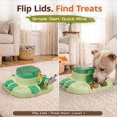 KADTC dog puzzle toy two-level design for progressive challenge