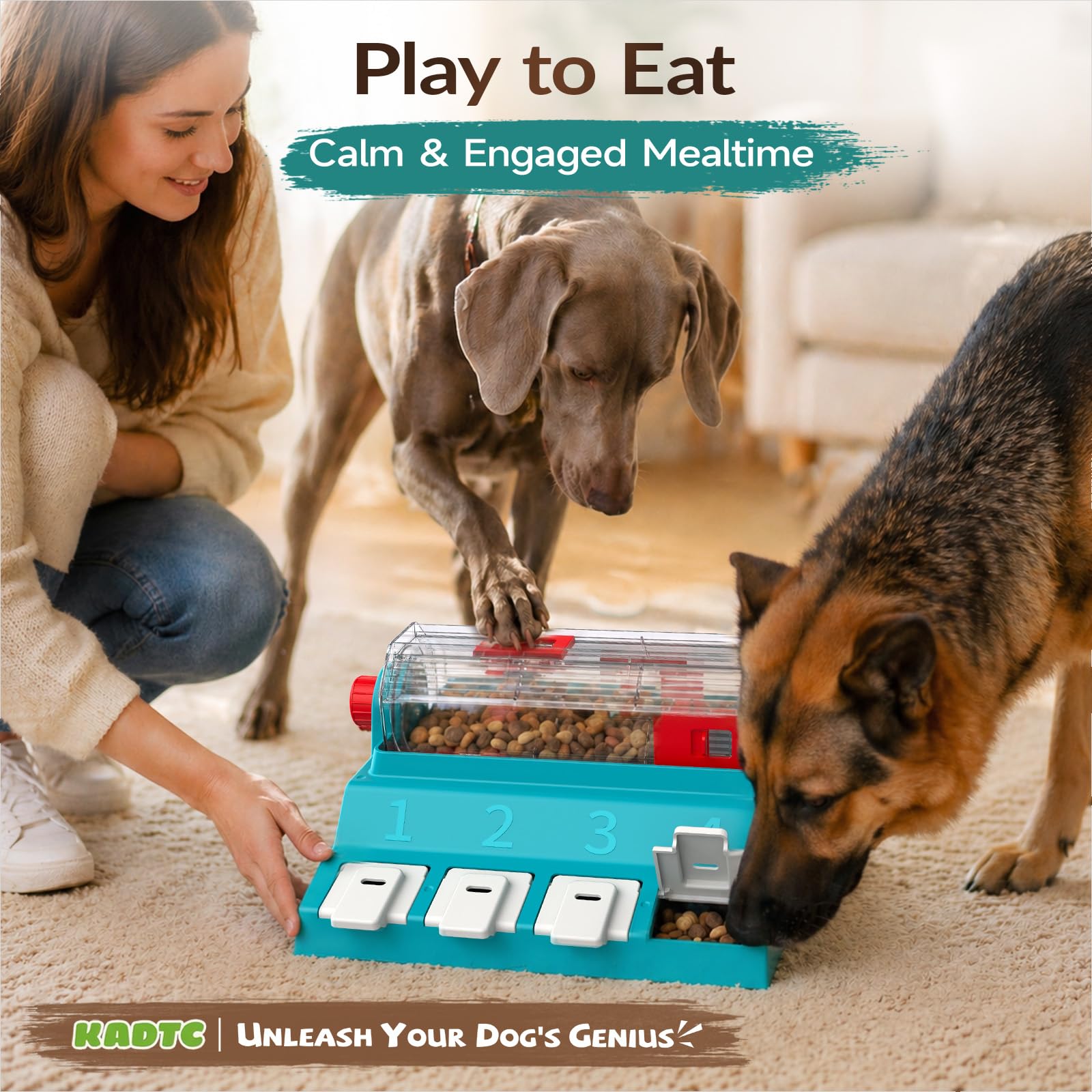 KADTC dog puzzle toy XL suitable for medium and large dogs.