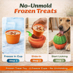 KADTC treat-dispensing ball rolling rewards during play for dogs.