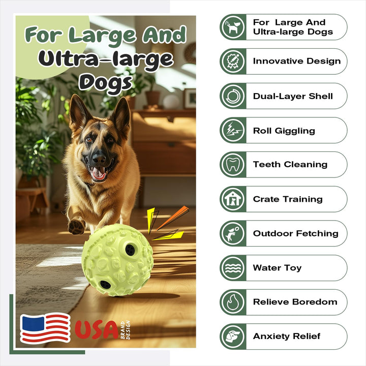 KADTC wobble ball XL paw grip close-up shows easy handling during play.