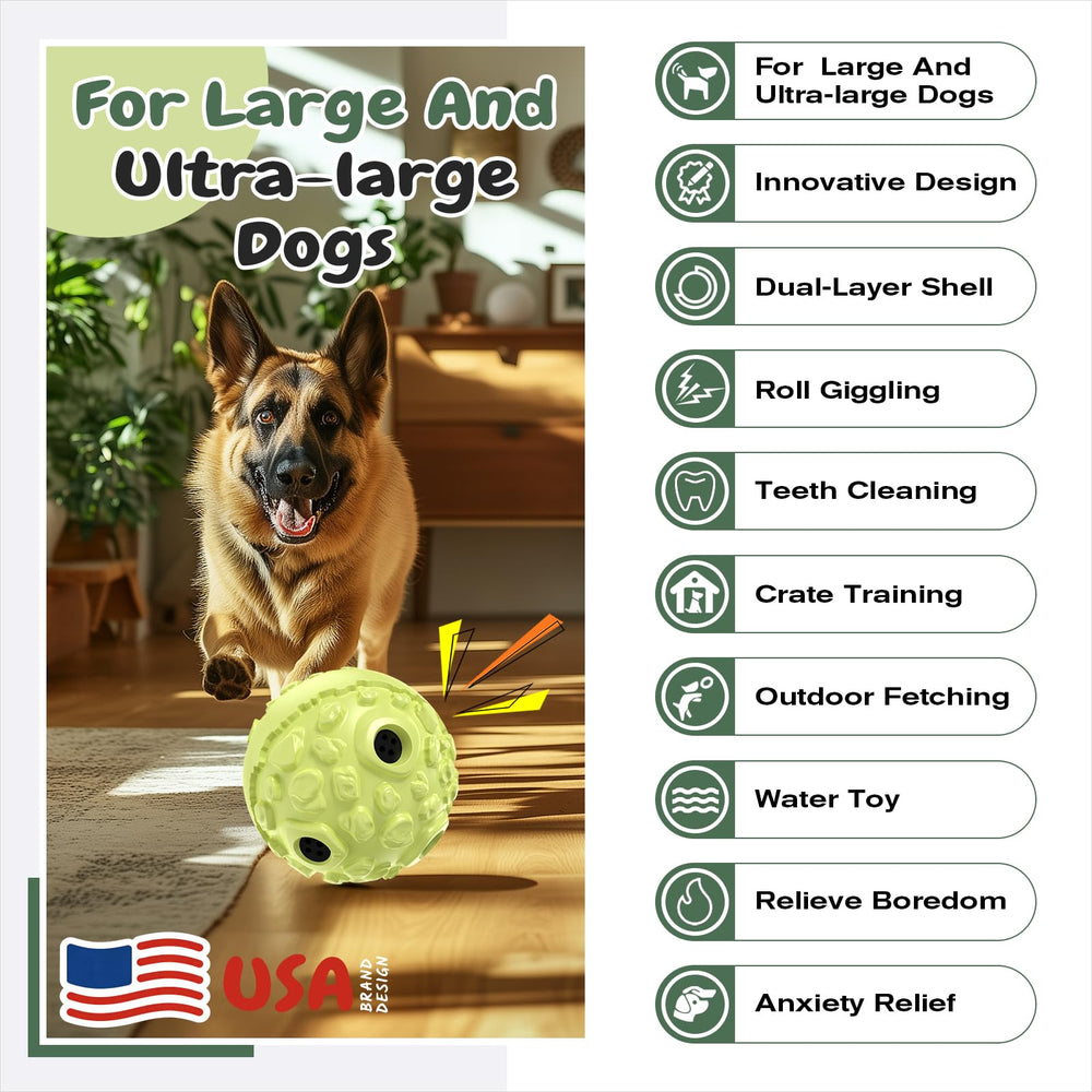 KADTC wobble ball XL paw grip close-up shows easy handling during play.