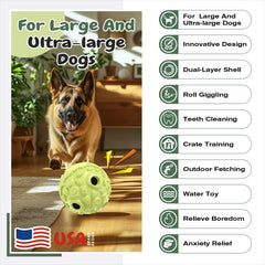 KADTC wobble ball XL paw grip close-up shows easy handling during play.