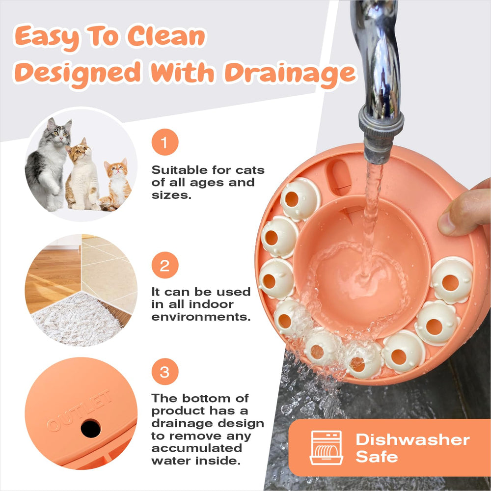 KADTC easy to clean enrichment toy for kittens and cats