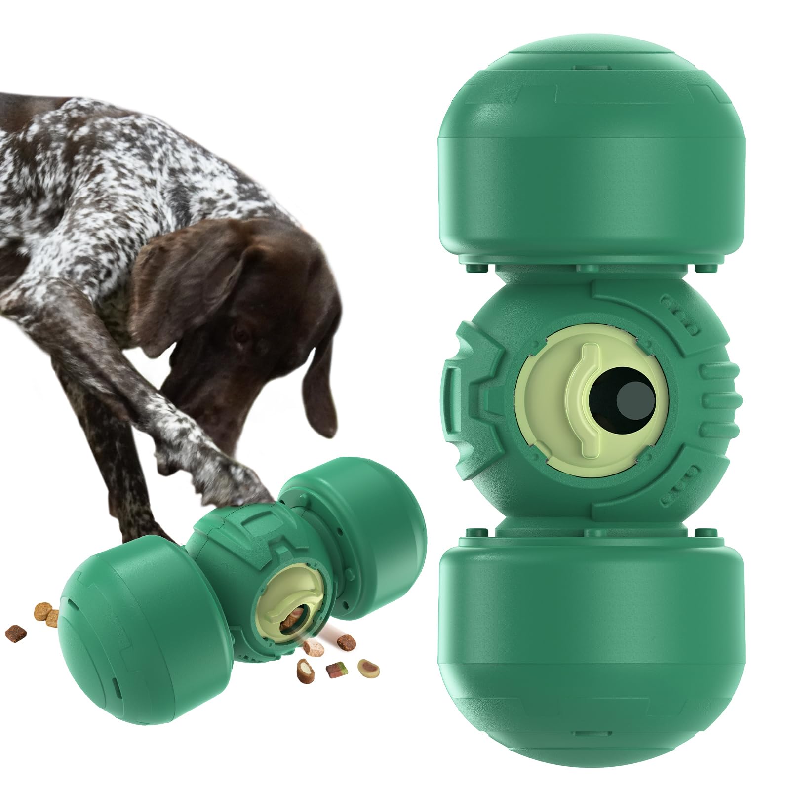 KADTC Roll Dog Treat Dispenser XL with wobble giggle for interactive play