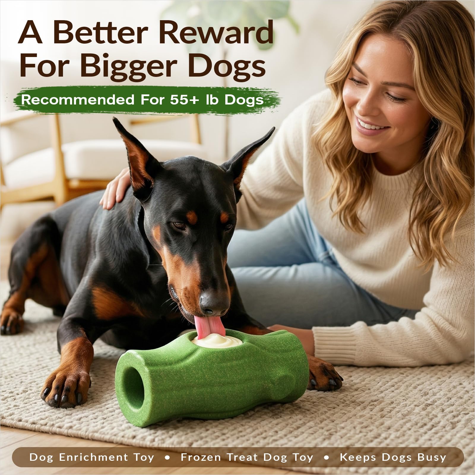 KADTC XXL enrichment toy for aggressive chewers in daily routines.