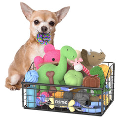Kaiferty Indestructible Dog Toy Basket showing sturdy construction for durable toy storage.