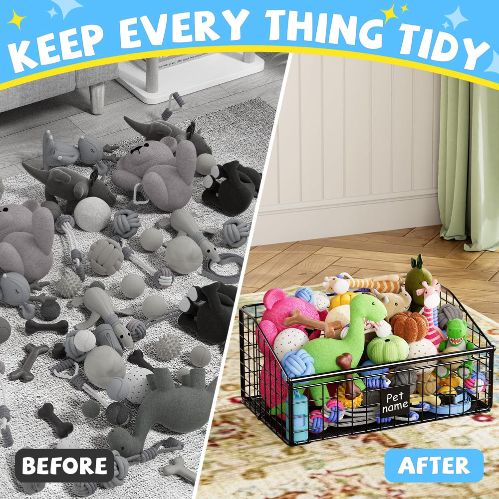 Kaiferty visible toy bin speeds toy selection for pets