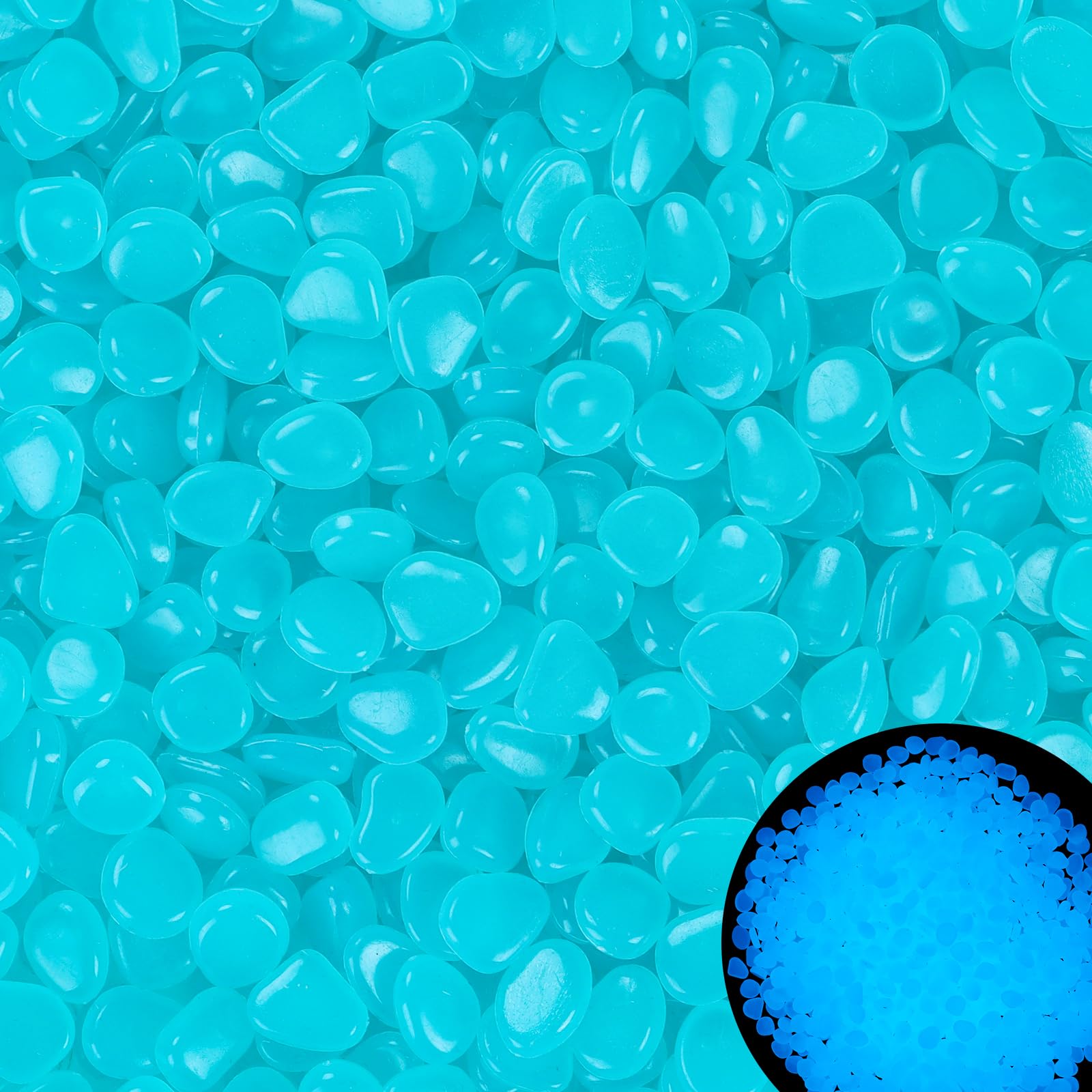 Kaiyuan Dynasty glow stones brighten aquarium with blue glow