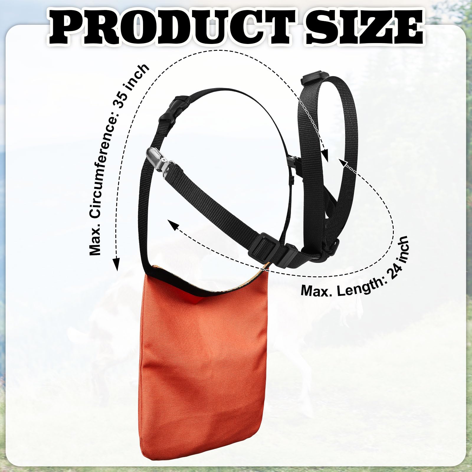 Kajaia goat apron adjustable-strap ensuring secure fit on goats of all sizes.