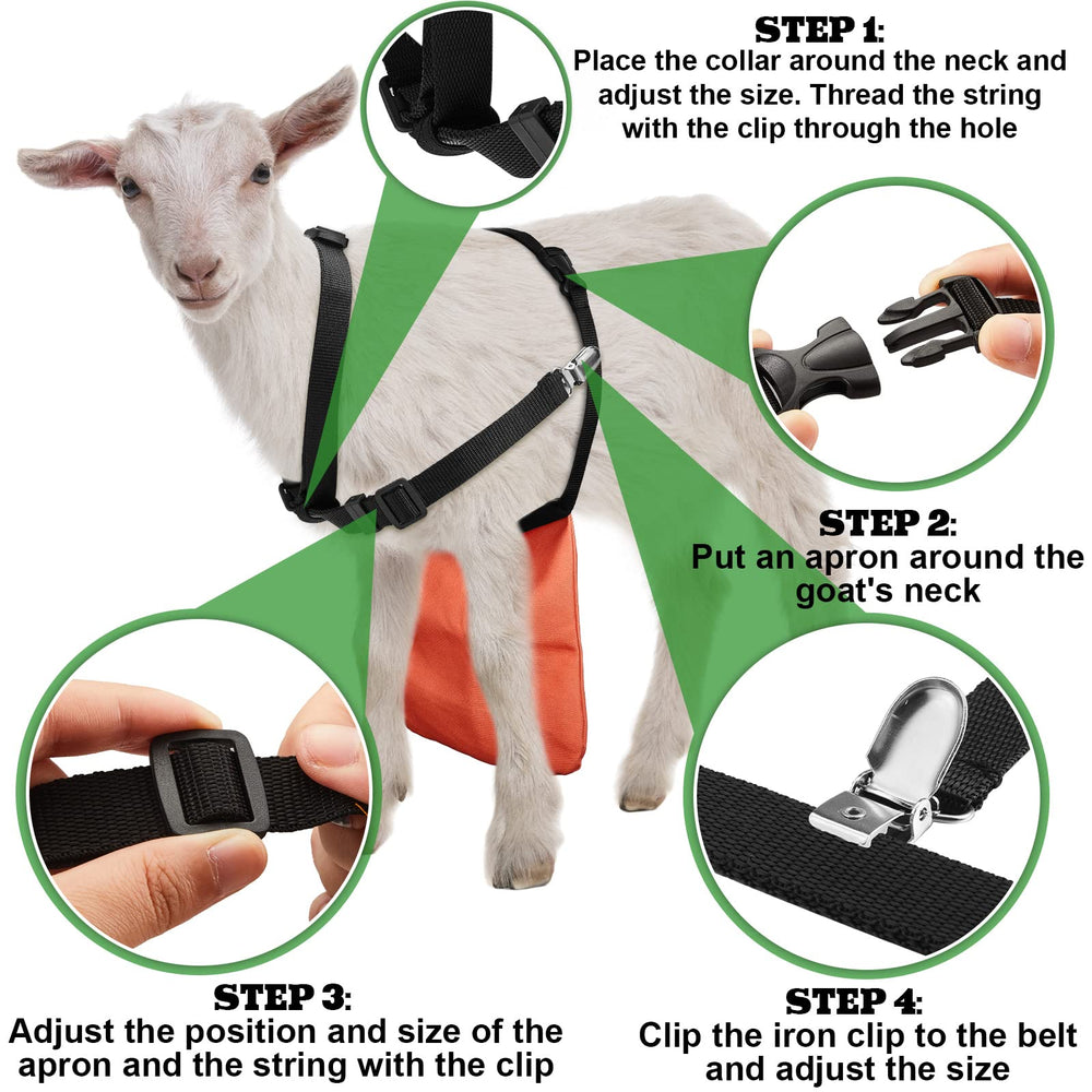 Kajaia goat apron neck-strap design centers the weight for stability.
