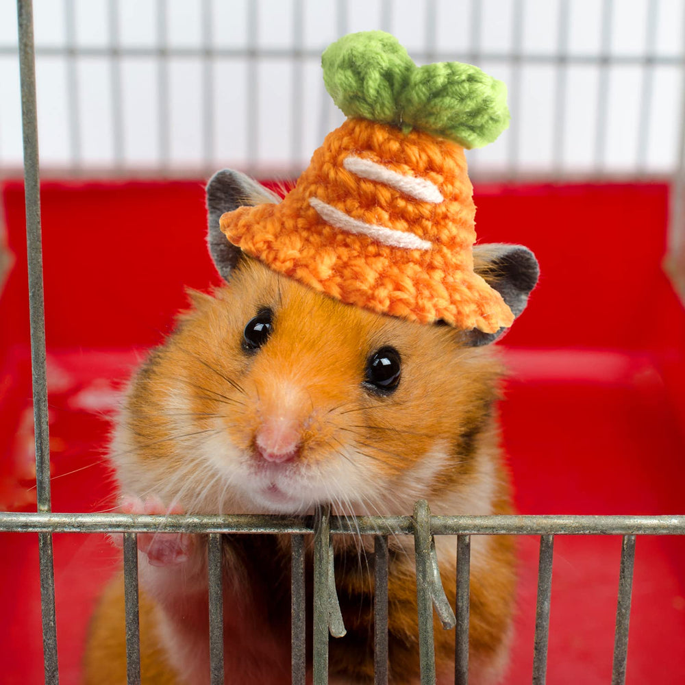 Kajaia mushroom-style mini hat adds whimsy to small animal outfits