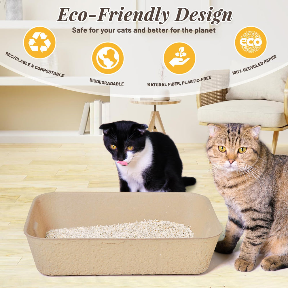 Eco-friendly recyclable material supports greener pet care.