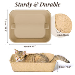 Durable cardboard, leak-proof design for spill prevention during use.