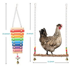 KAKUNM chicken bridge ladder, colorful and safe climbing toy