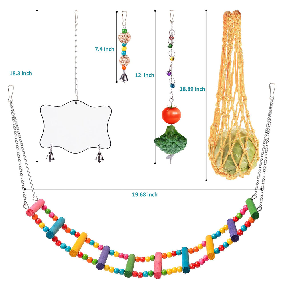 KAKUNM chicken toys coop swing invites gentle motion and exercise