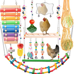 KAKUNM chicken xylophone toy for coop stimulates curiosity and interaction