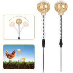 Kalekey chicken feeding toy ball with spring slows pecking for hens.
