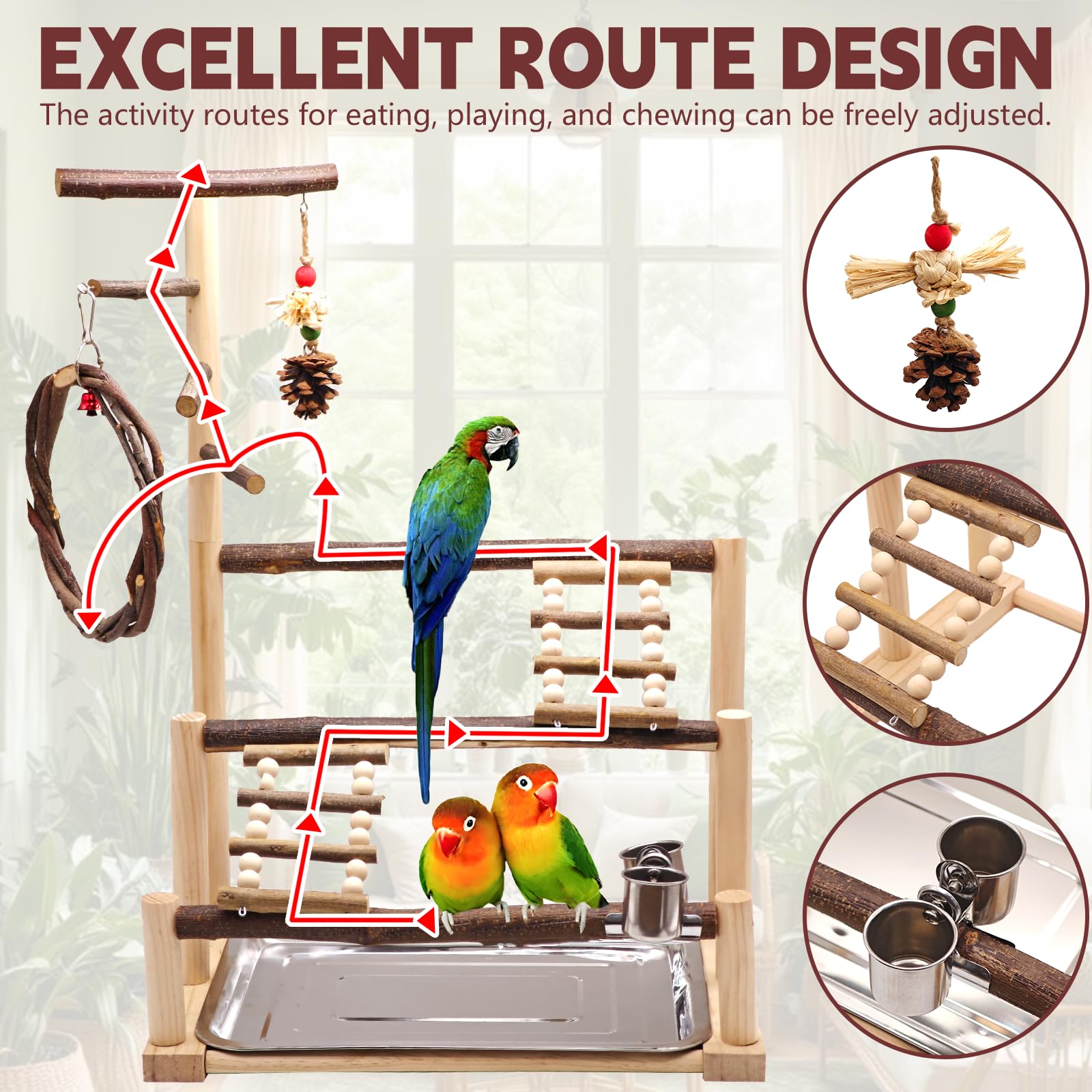 Kaliswell Bird Playground swing for gentle movement and relaxation