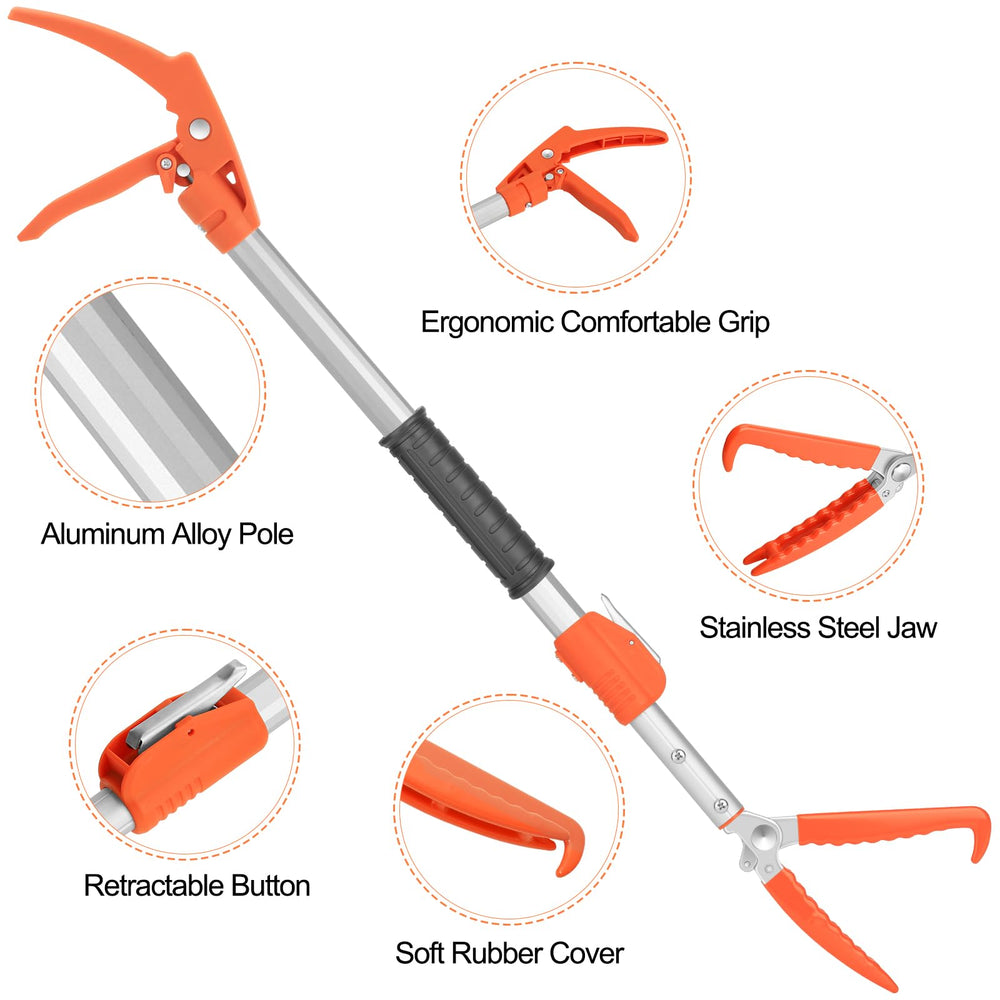 Kalkal Snake Grabber Tool compact storage when collapsed