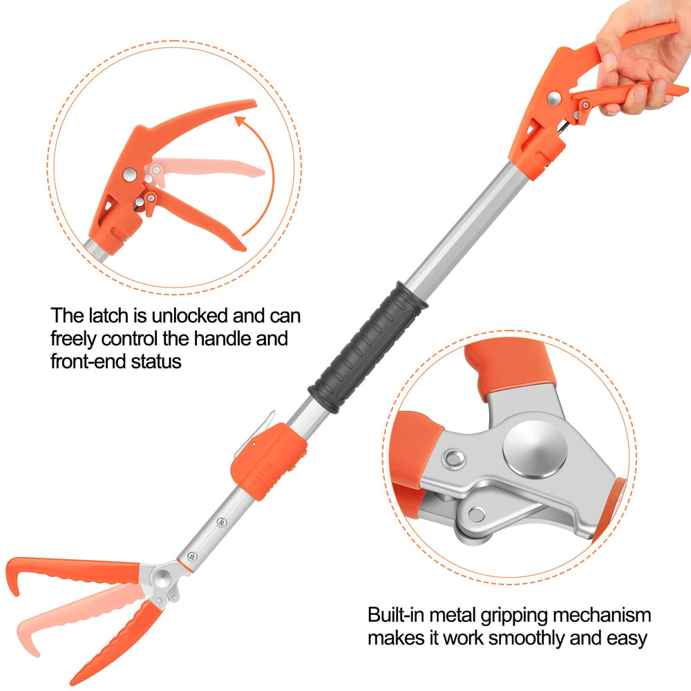 Kalkal Snake Grabber Tool ergonomic non-slip handle for comfortable grip