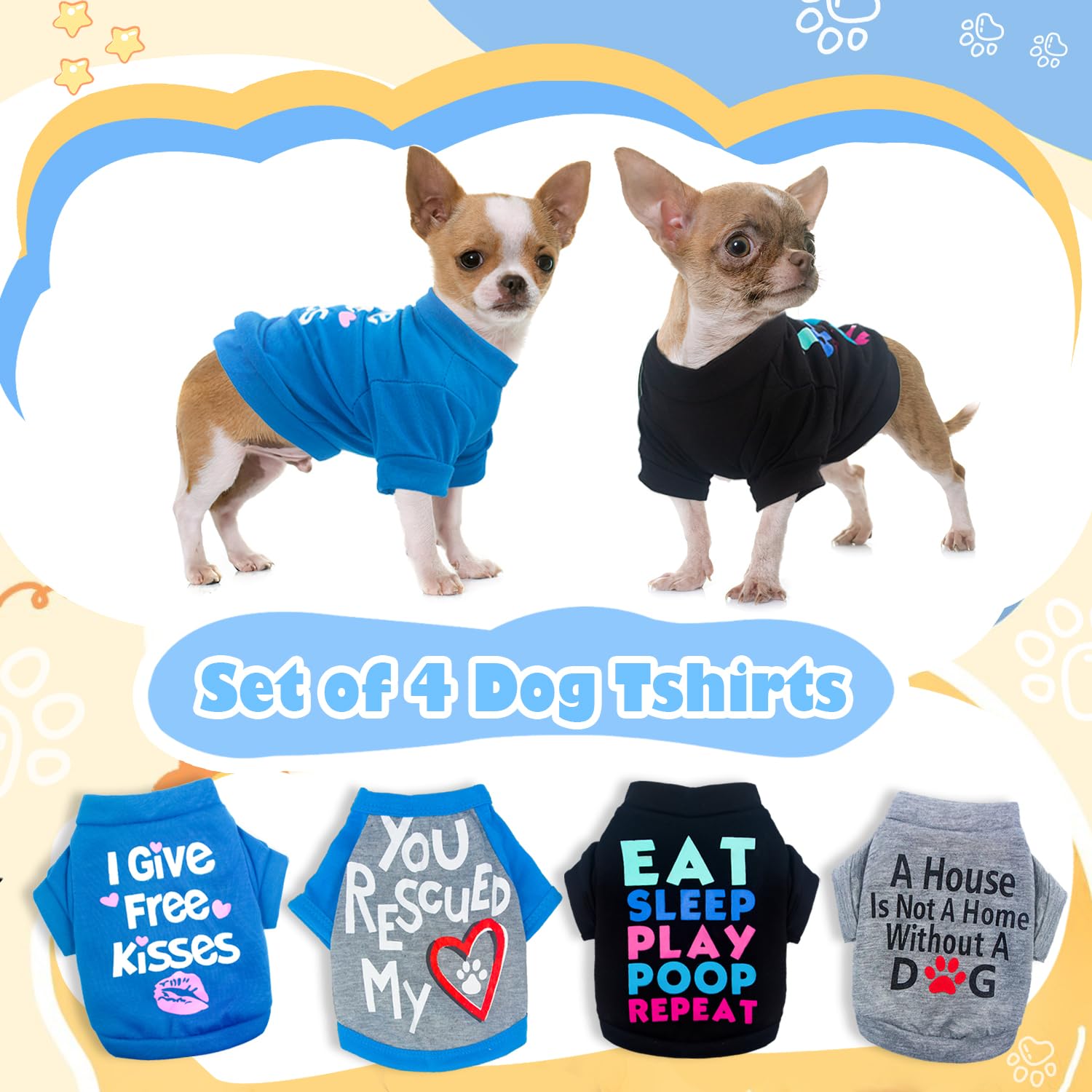 Kallfir's cutie XXS easy-on-off button design aids dressing for small dogs.
