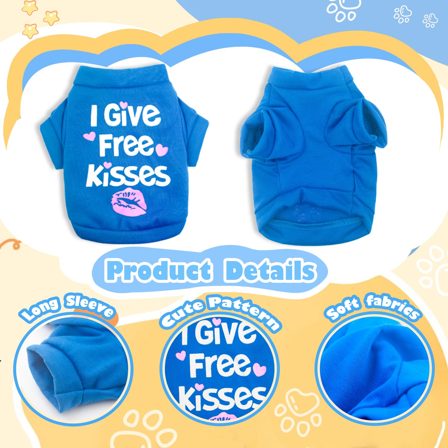 Kallfir's cutie XXS lightweight polyester fabric keeps small dogs comfortable.