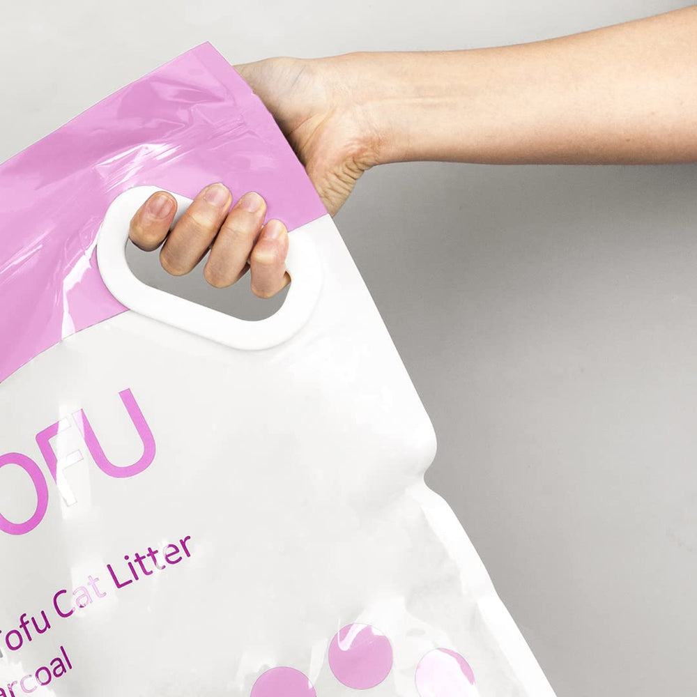 Transition guide image for a gentle switch to tofu litter