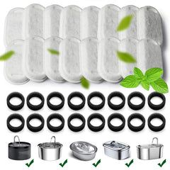 KANCHOU cat fountain filters 16-pack for cleaner drinking water