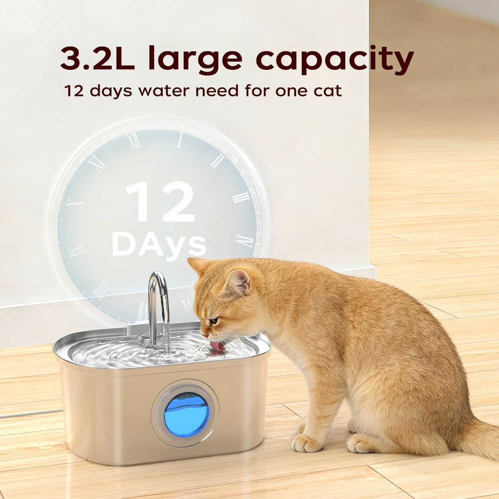 KANCHOU large-capacity 3.2L fountain keeps pets hydrated while you are away