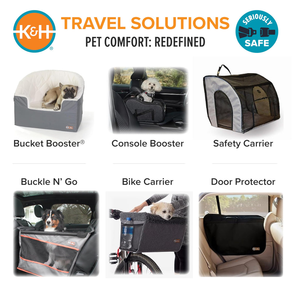 K&H Dog Bike Basket suits pets under 20 lbs for comfy rides.