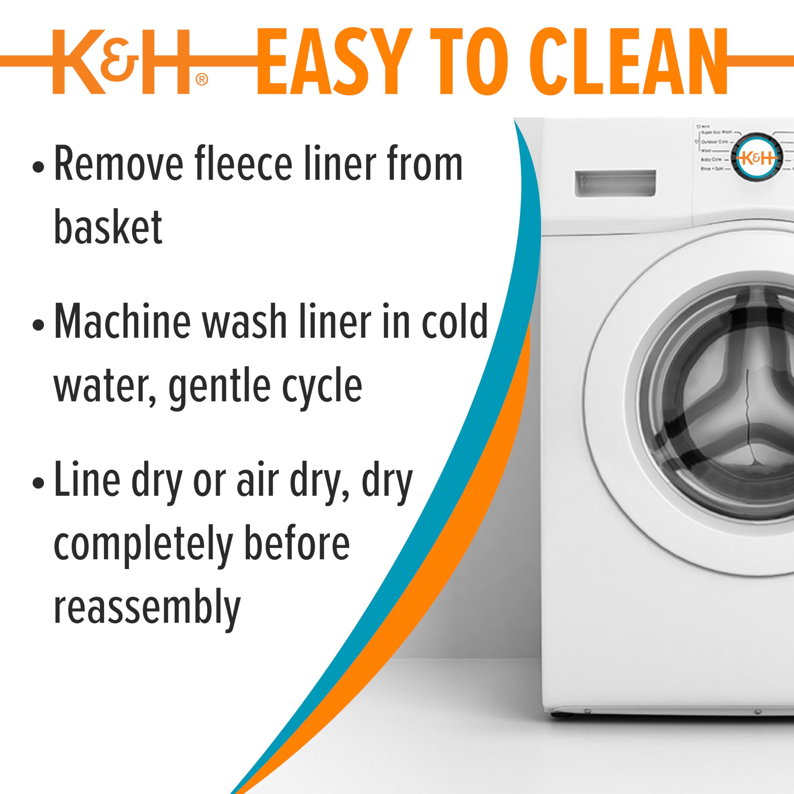 K&H Dog Bike Basket quick-release straps for easy mounting and removal.