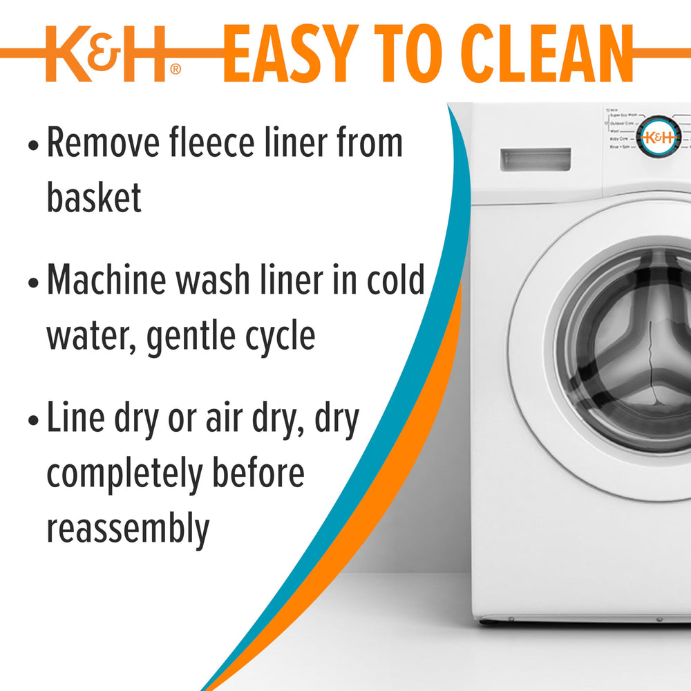 K&H Dog Bike Basket quick-release straps for easy mounting and removal.