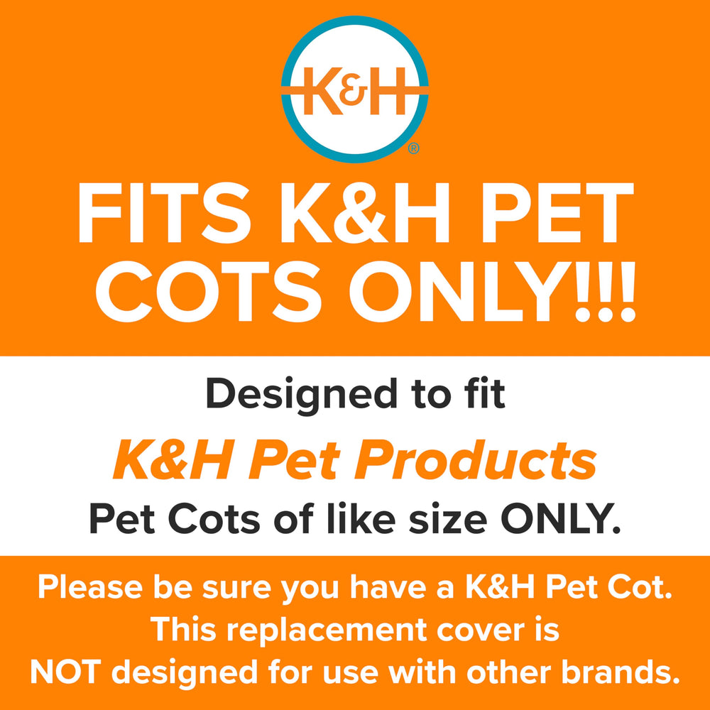 K&H replacement cover for indoor and outdoor use on large pet cots