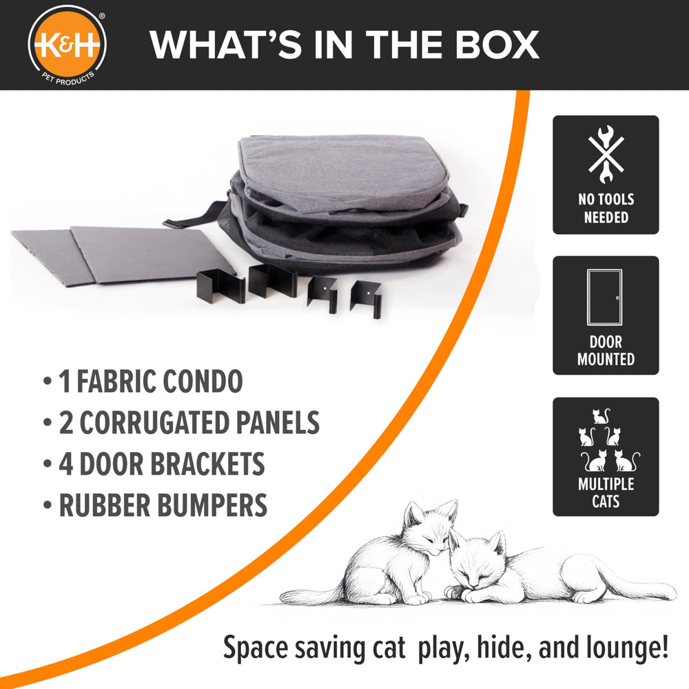 Collapsible design lets you store the condo flat when not in use