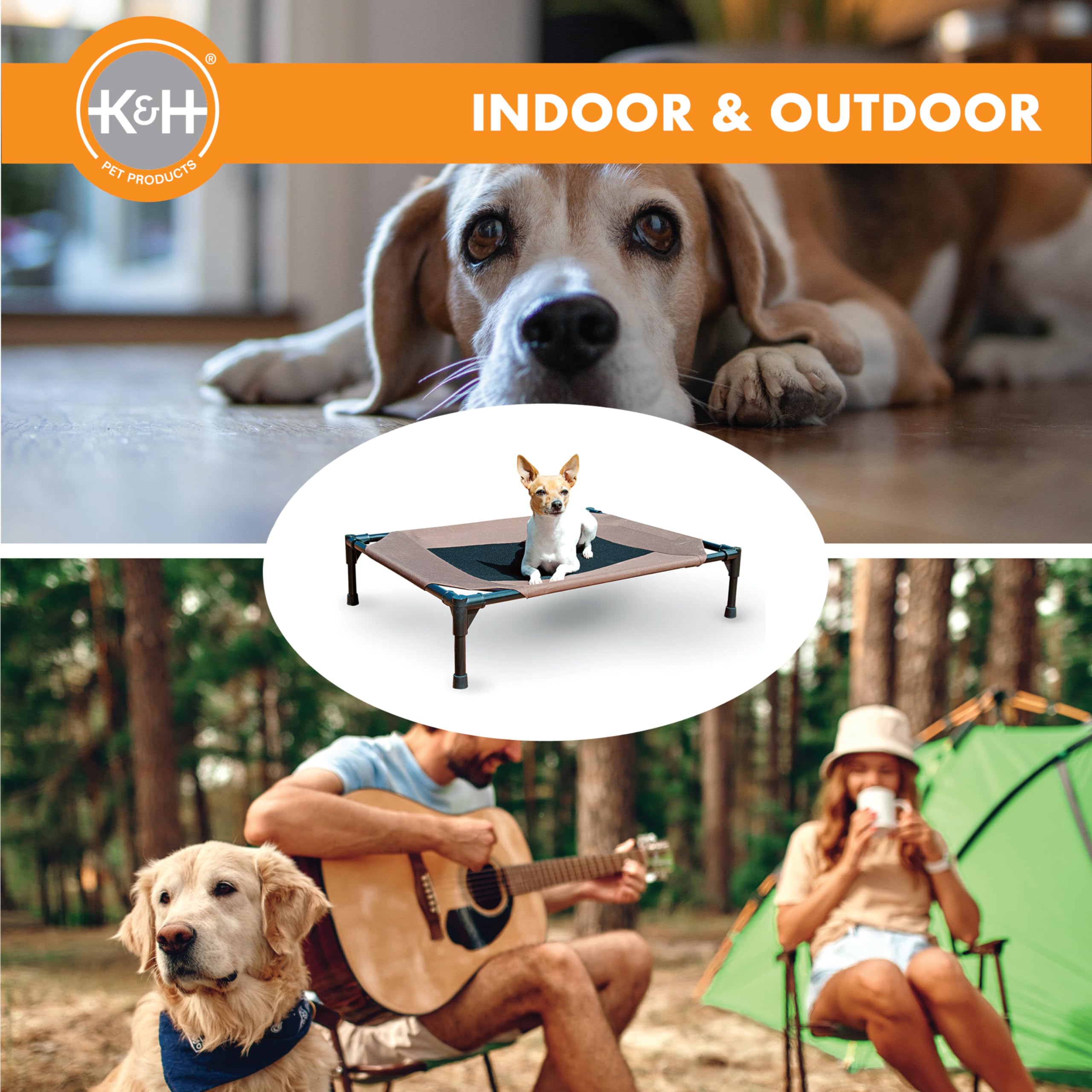 K&amp;H Pet Cot versatile indoor and outdoor use for home or travel