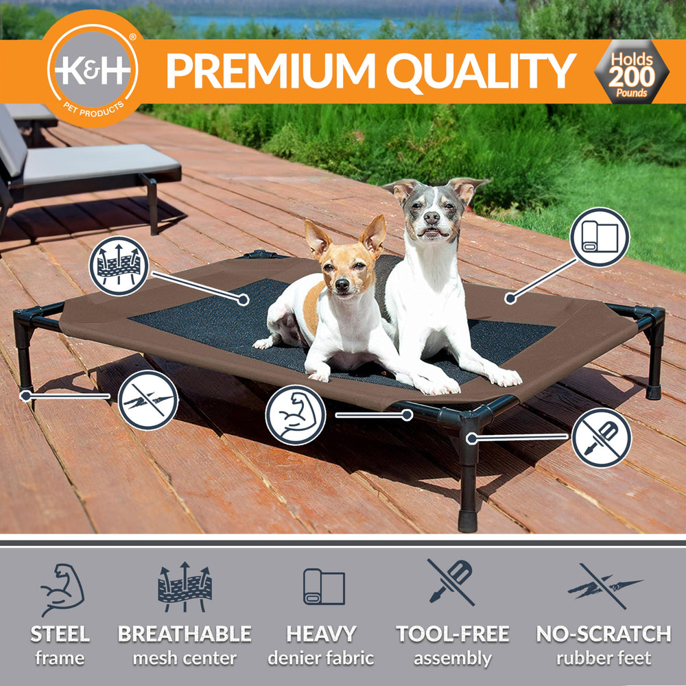 K&amp;H Pet Cot mesh center highlights breathable airflow for comfort