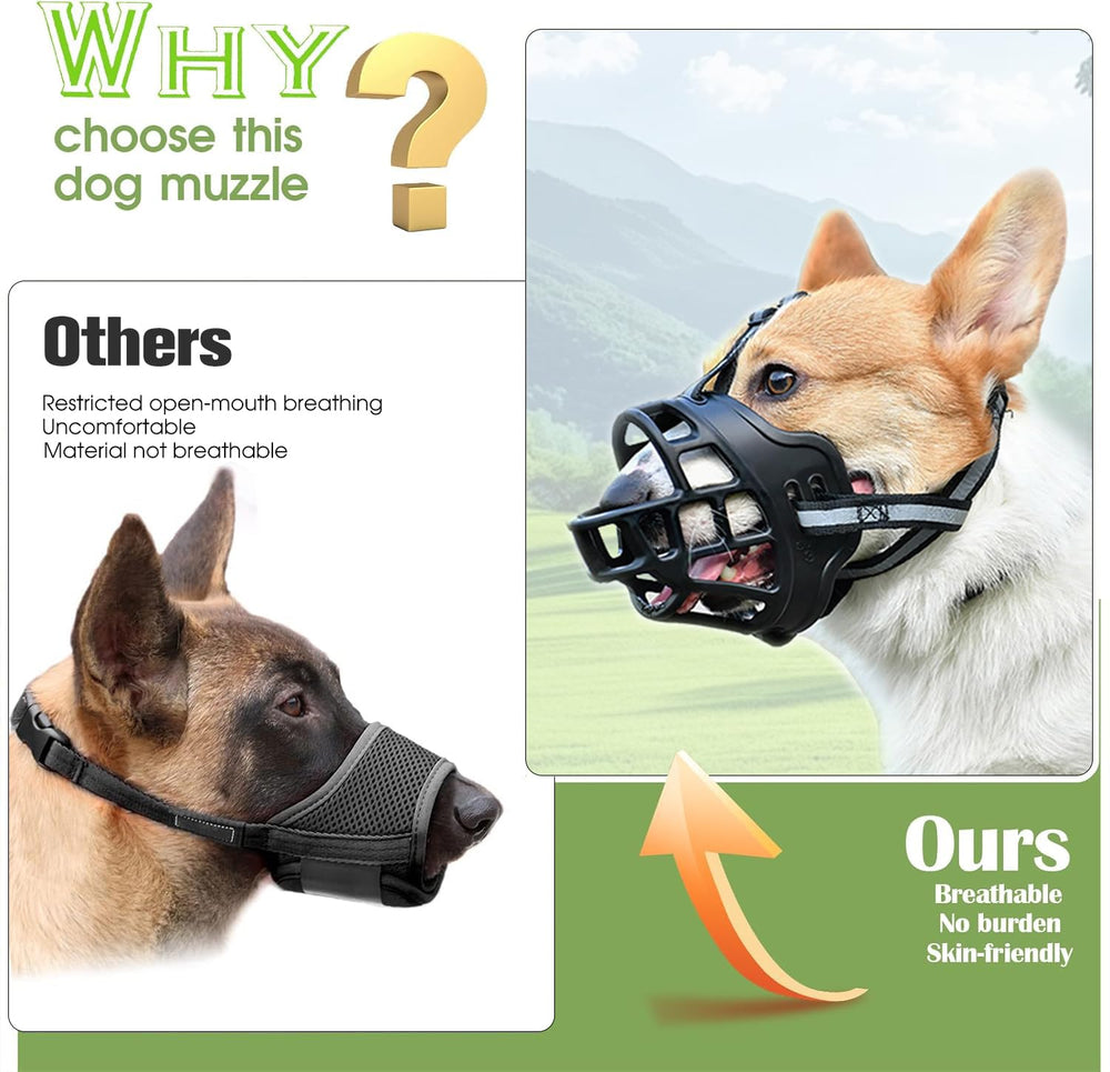 Kanuoc basket design enables panting and drinking while using the muzzle.