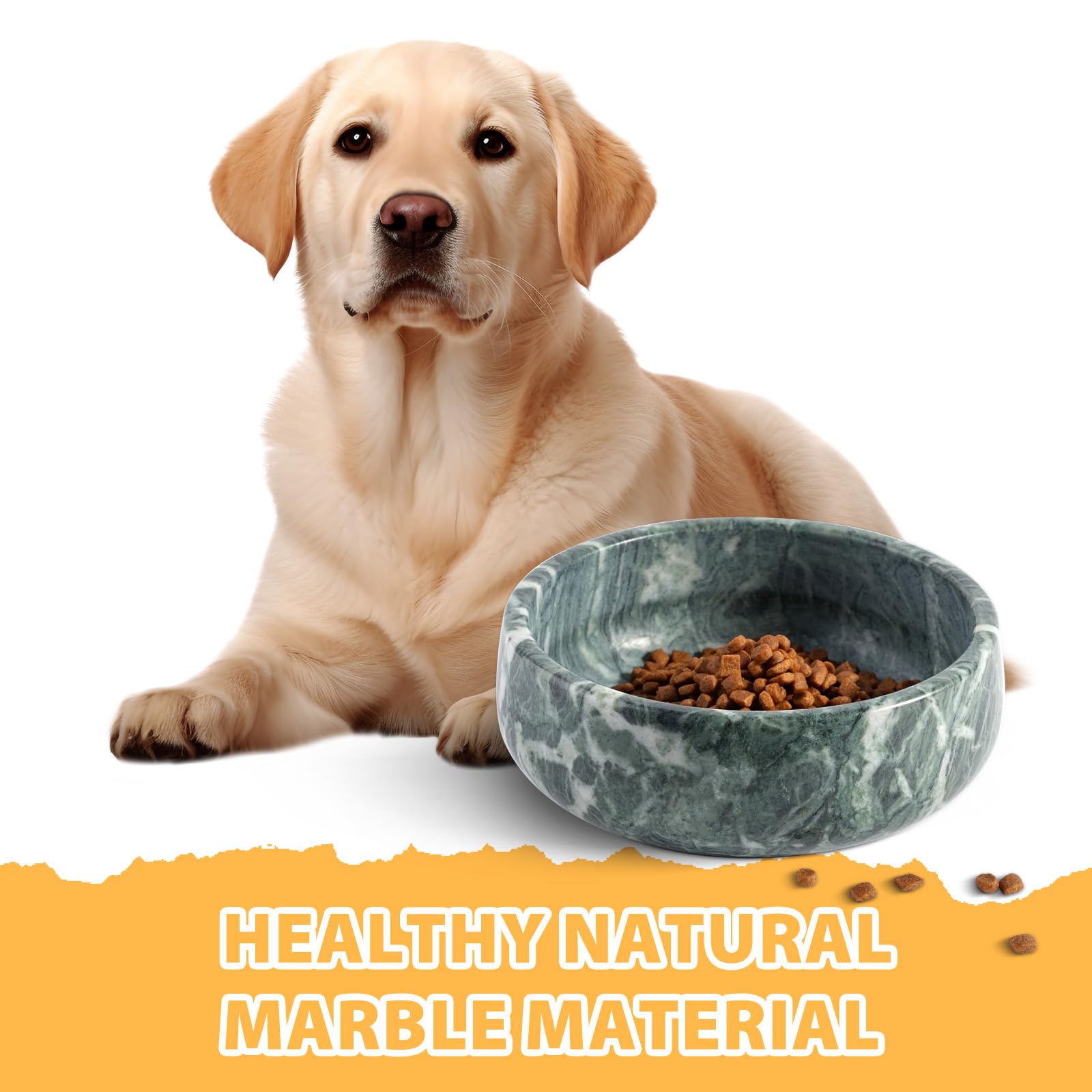 Smooth interior of Karibiber bowl is easy to clean after meals.