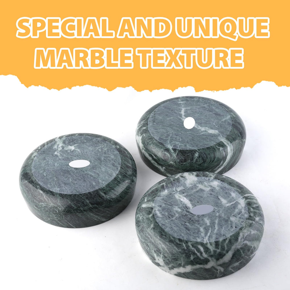 Karibiber Green Marble Dog Bowl non-slip base detail emphasizes floor protection and stays in place.