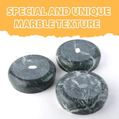 Karibiber Green Marble Dog Bowl non-slip base detail emphasizes floor protection and stays in place.