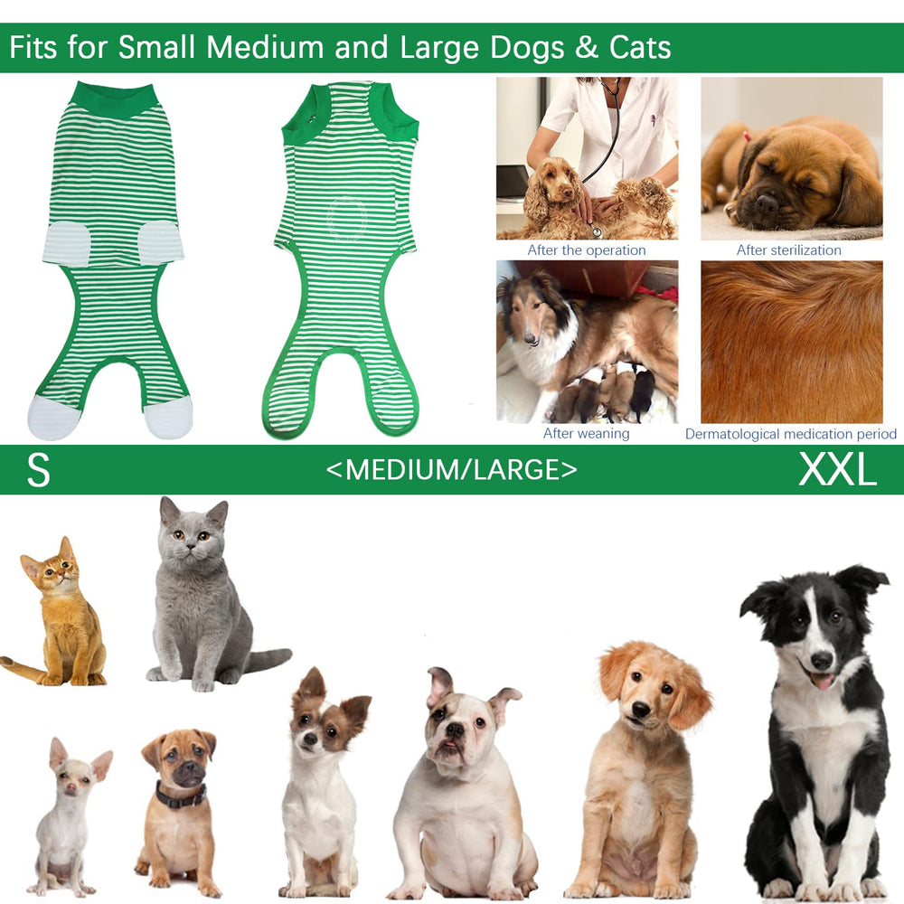 KAROKU unisex surgery suit fits any pet size securely.