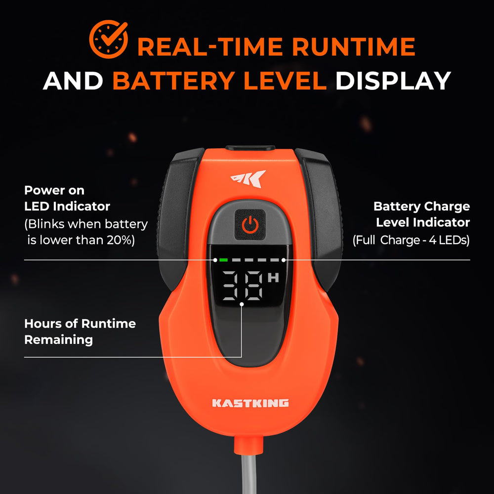KastKing Li3 four airflow settings tailor oxygen flow for bait.