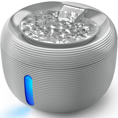 Kastty 3.5L cat fountain front view with large capacity for fewer refills.