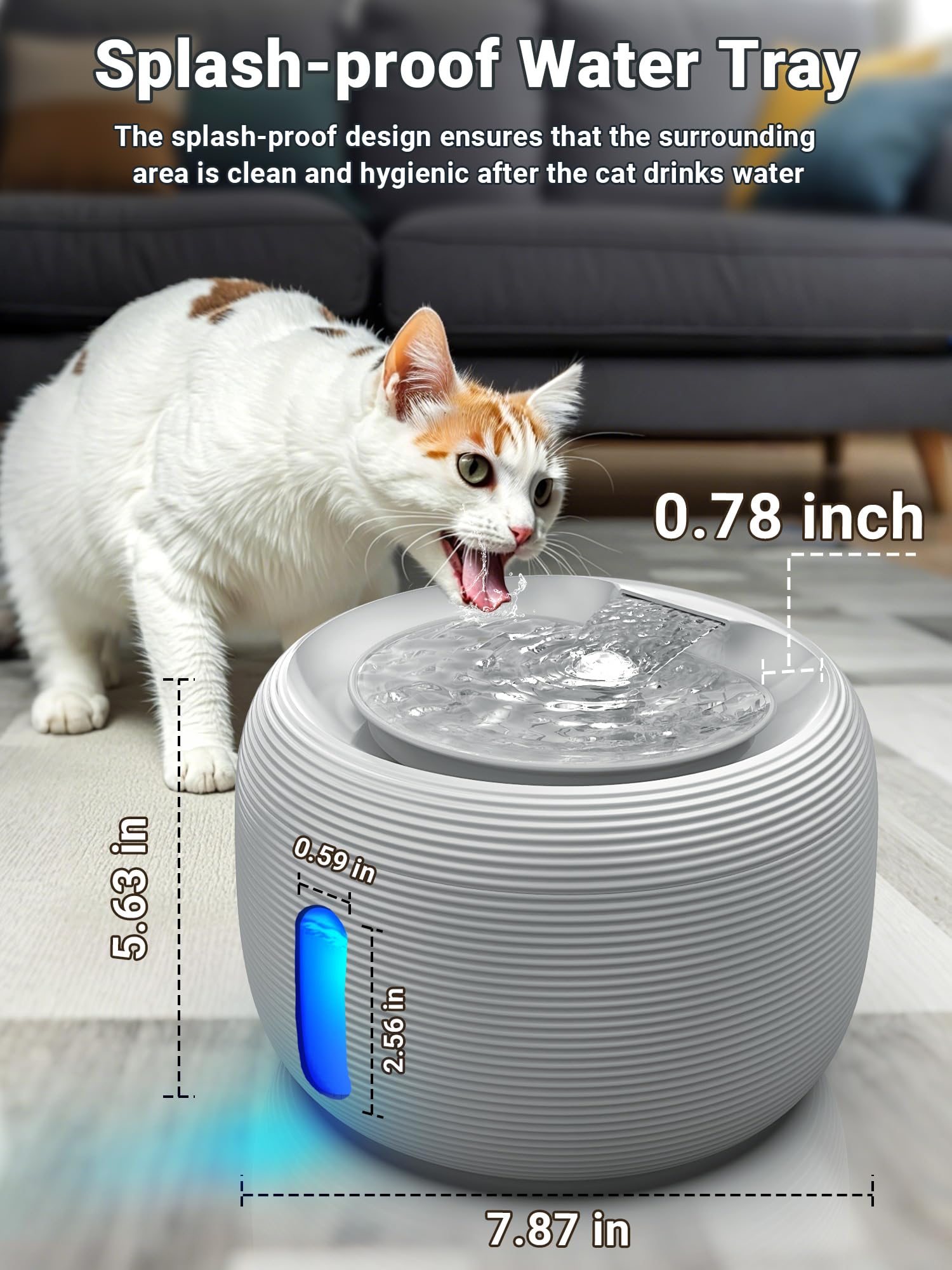 Kastty grey color model fits modern interiors and pets.