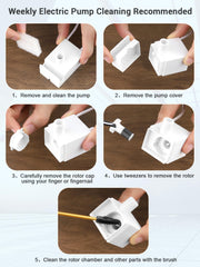 Kastty quick-disassembly design allows easy weekly cleaning.