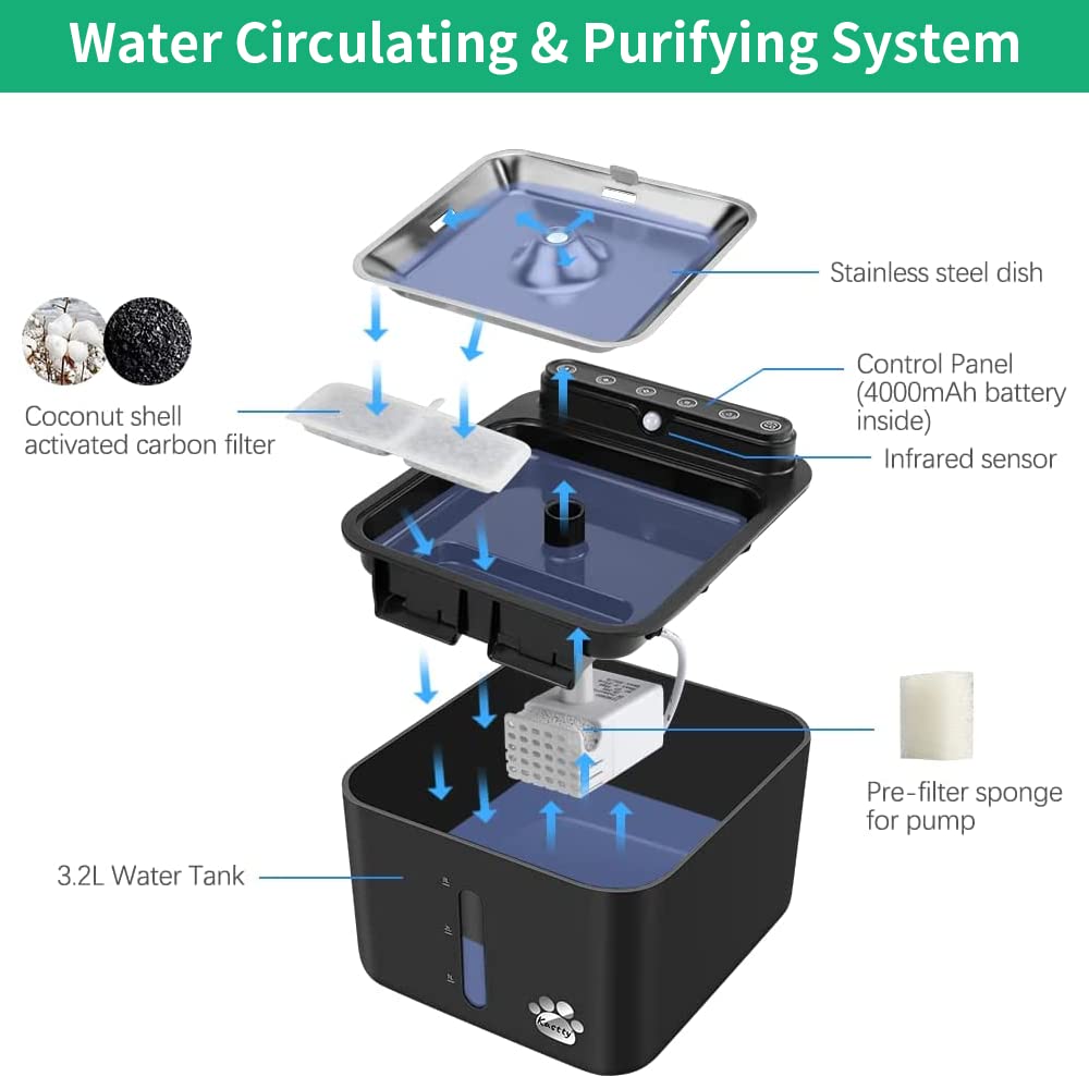 Kastty fountain in use delivers cleaner, fresher-tasting water