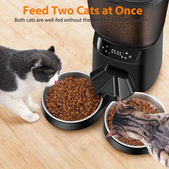 KATALICLAB feeder showing two bowls ready for mealtime.