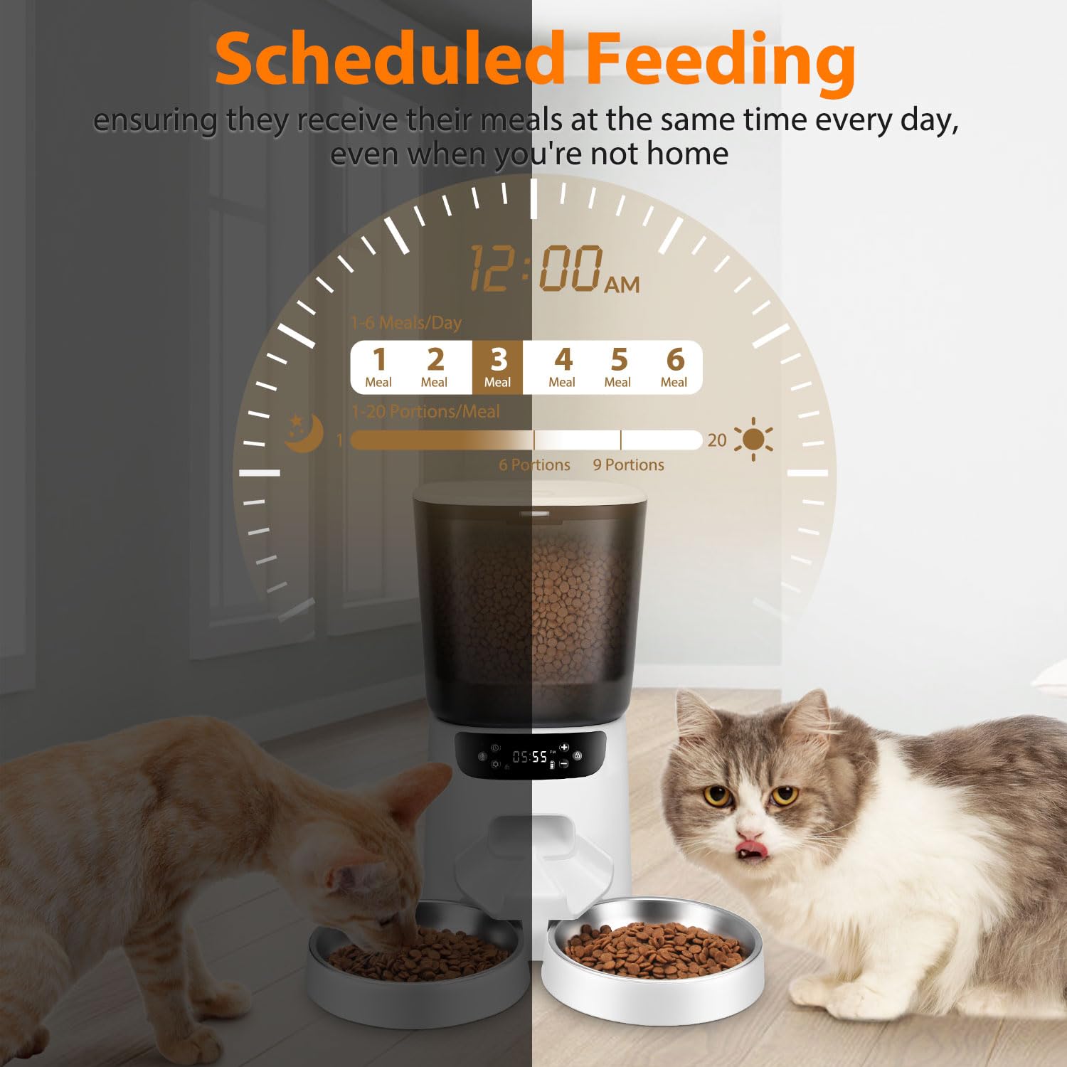 KATALICLAB clear storage shows food levels at a glance